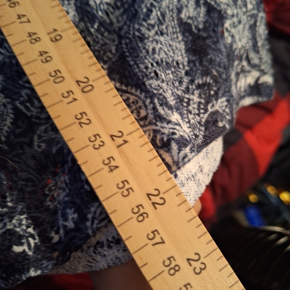 Blue Patterned Women's Top - Picture 6 of 7